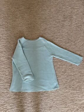 Excellent condition Talbot’s Sea Blue Cotton Sweater L